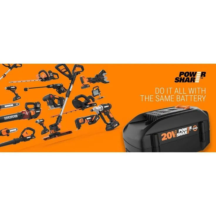 Worx POWER SHARE 40-Volt 17 in. Cordless Battery Walk Behind Mower with Mulching & Intellicut, (Battery & Charger Included), photo 6 of 6
