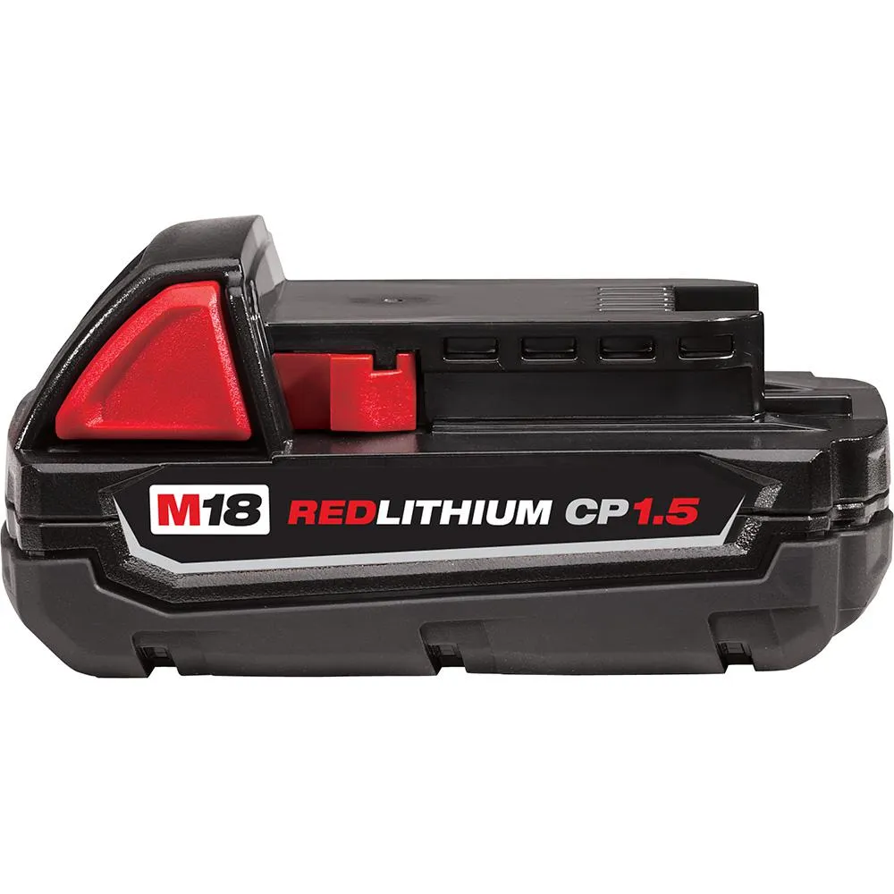 Milwaukee M18 18-Volt Lithium-Ion Compact Battery Pack 1.5Ah (2-Pack), photo 2 of 2
