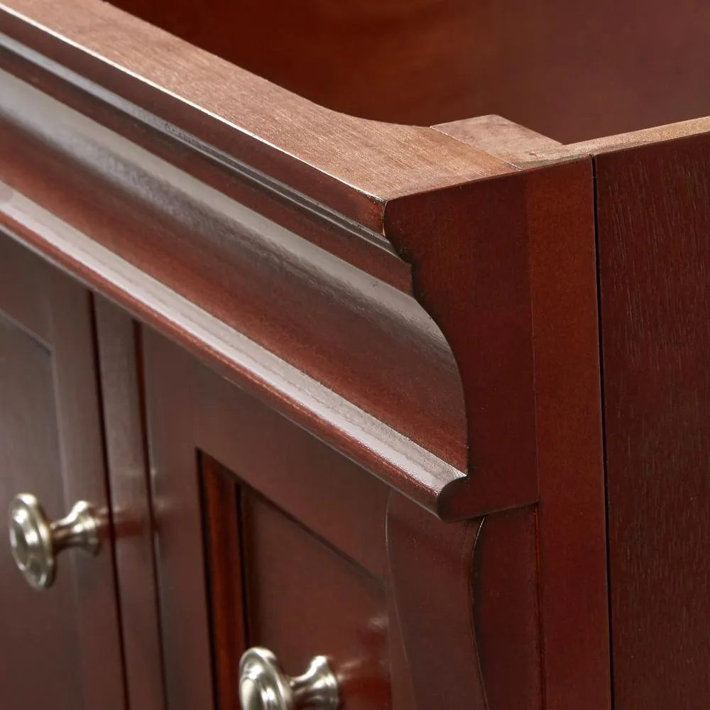 Naples 36 in. W Bath Vanity Cabinet Only in Tobacco with Right Hand Drawers, photo 5 of 33