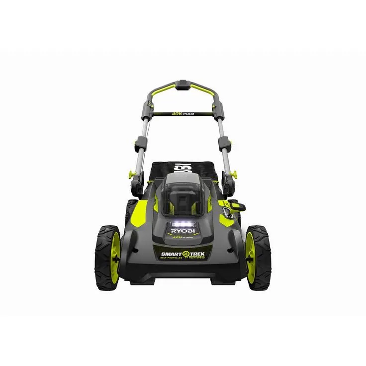 RYOBI 20 in. 40-Volt Brushless Lithium-Ion Cordless Smart TREK Self-Propelled Walk Behind Mower w/6.0 Ah Battery and Charger, photo 7 of 10