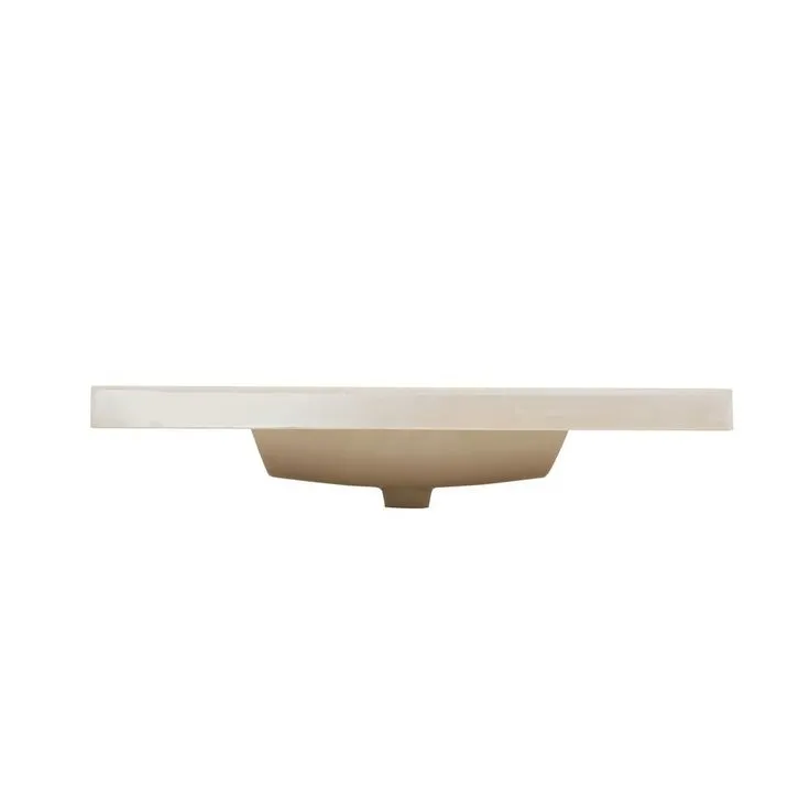 37 in. W x 22 in. D Cultured Marble Vanity Top in White with White Sink, photo 2 of 10