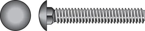 Stainless Steel 1/4 × 4 in Carriage Bolts (25-Pack)