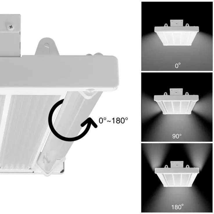 Commercial Electric 19 in. White Integrated LED Dimmable Linear High Bay with Adjustable Up Light, at 21800 Lumens, 5000K Daylight, photo 7 of 7