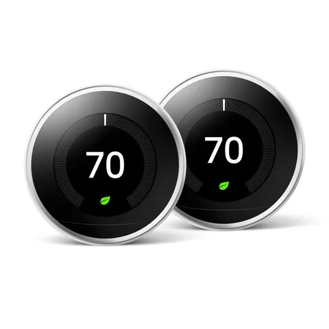 Nest Learning Thermostat 3rd Gen in Polished Steel