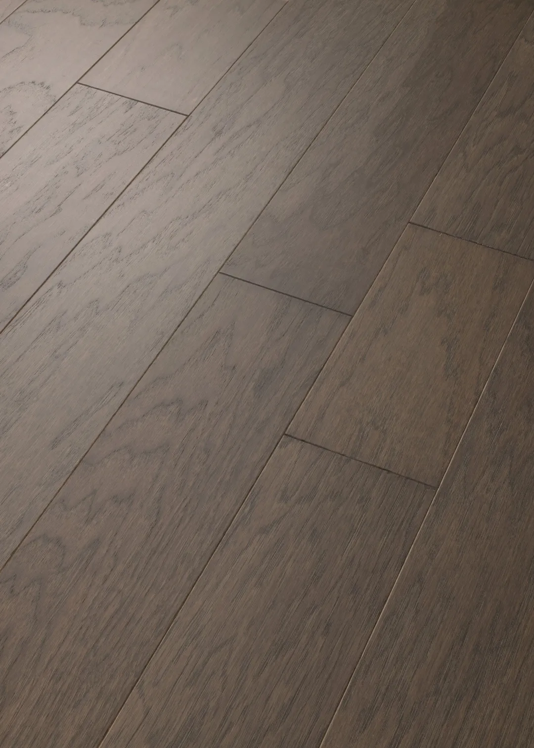 Shaw Tucker Creek Smooth/Traditional Riverstone Hickory 1/2-in T x 5-in W Water Resistant Smooth/Traditional Engineered Hardwood Flooring ( 19.72-sq ft / Carton ), photo 4 of 8