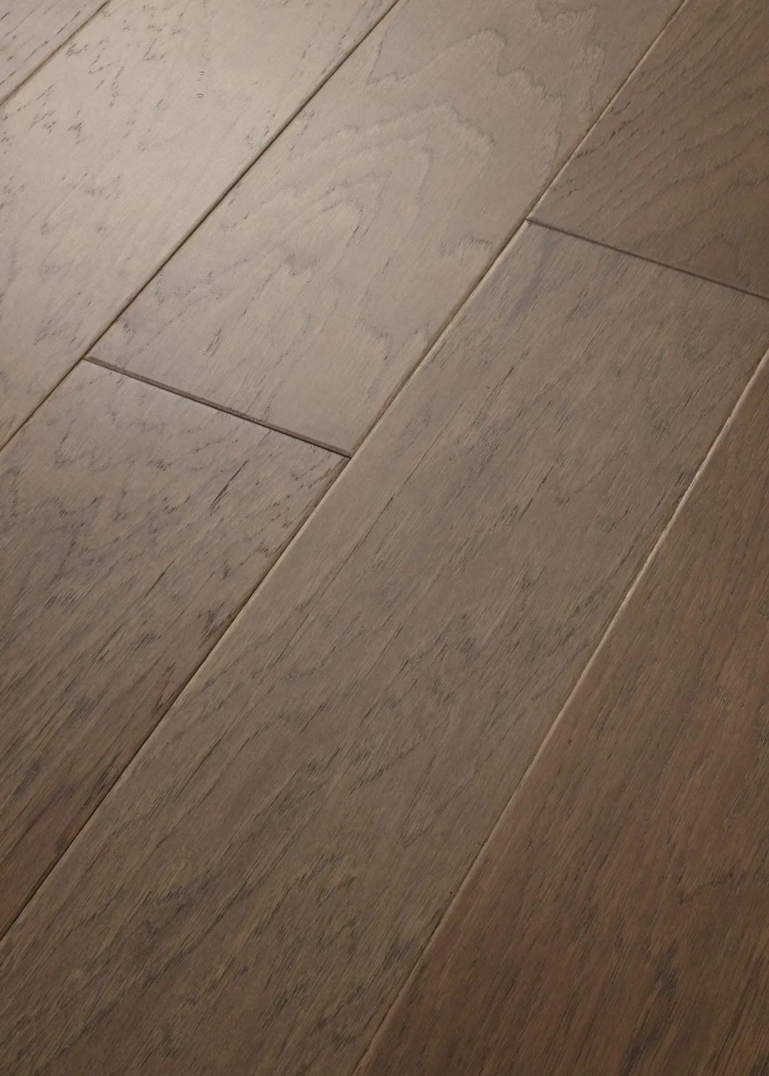 Shaw Oldham Plains 6.38 Springfield Hickory 3/8-in T x Variable W Water Resistant Wirebrushed Engineered Hardwood Flooring ( 30.48-sq ft / Carton ), photo 4 of 8