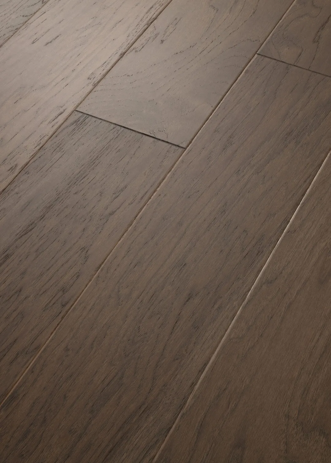Shaw Oldham Plains 6.38 Davenport Hickory 3/8-in T x Variable W Water Resistant Wirebrushed Engineered Hardwood Flooring ( 30.48-sq ft / Carton ), photo 4 of 8