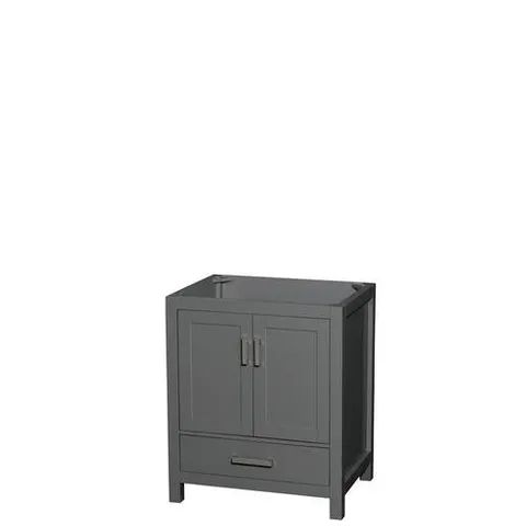 Sheffield 29-in Dark Gray Vanity Base Cabinet (No Top)