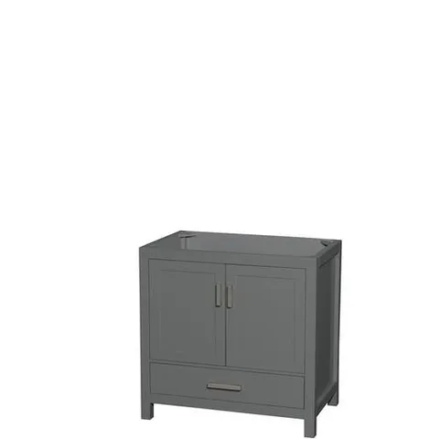 Sheffield 35-in Dark Gray Bathroom Vanity Base Cabinet