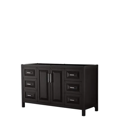 Daria 59-in Dark Espresso Vanity Base Cabinet
