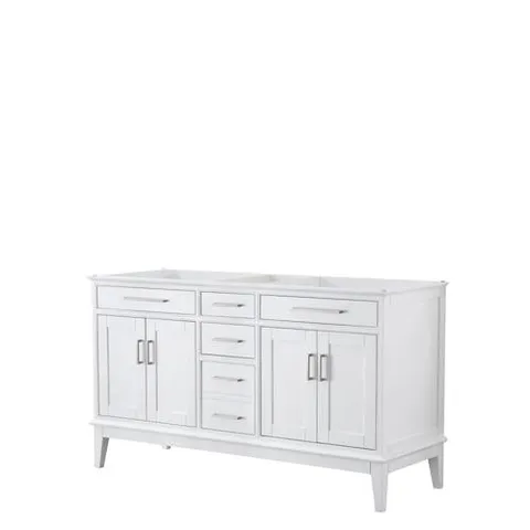 Margate 59-in White Freestanding Bathroom Vanity Cabinet