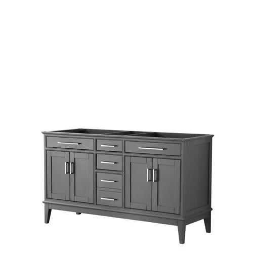 Wyndham Collection Margate 59-in Dark Gray Bathroom Vanity Cabinet, photo 2 of 2