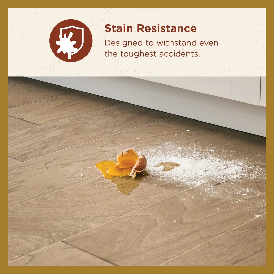 Shaw Statesman Hardwood Sable Hickory 3/8-in T x 5-in W Water Resistant Wirebrushed Engineered Hardwood Flooring ( 21.22-sq ft / Carton ), photo 8 of 14