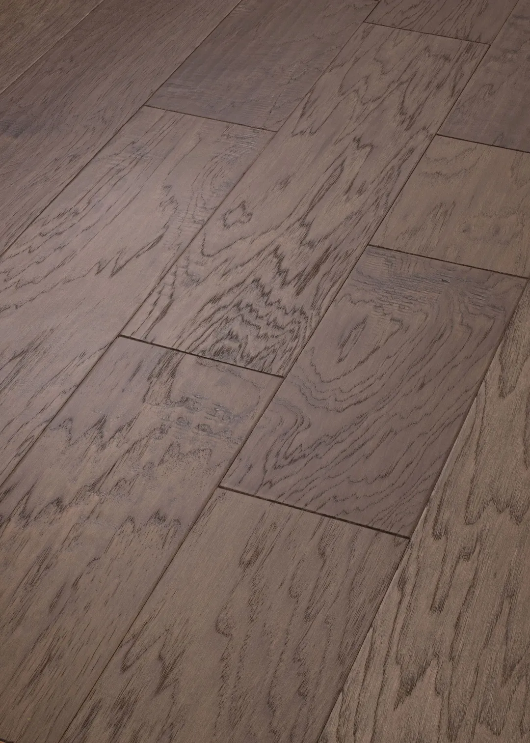 Shaw Ramblery 6.38 Parton Hickory 3/8-in T x Variable W Water Resistant Handscraped Engineered Hardwood Flooring ( 30.48-sq ft / Carton ), photo 4 of 7