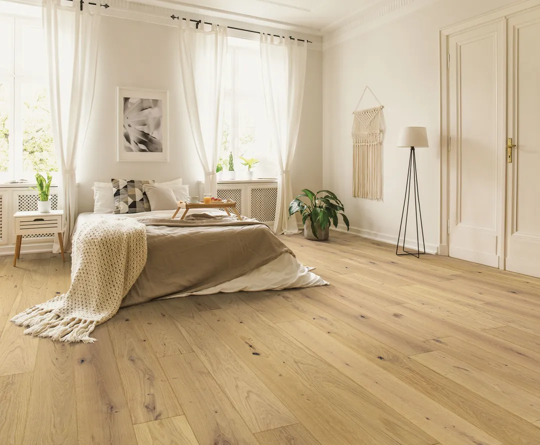 Shaw Balladry 9.5 Sunset Park White oak 5/8-in T x Variable W Wirebrushed Engineered Hardwood Flooring ( 28.42-sq ft / Carton ), photo 2 of 7
