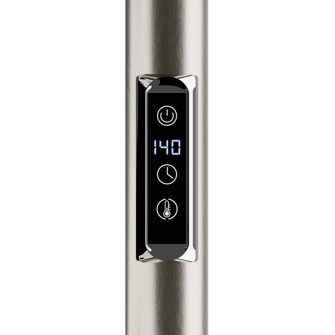 ANZZI Brushed Nickel Plug-In Wall-Mount Towel Warmer, 31.5 x 23.6 in, 7-Bar, photo 9 of 10