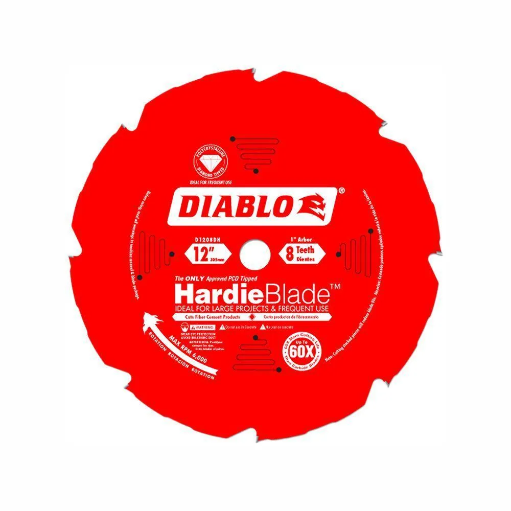 7-1/4 in. x 4-Teeth Polycrystalline Diamond (PCD) Tipped James Hardie/Fiber Cement Saw Blade, photo 13 of 16