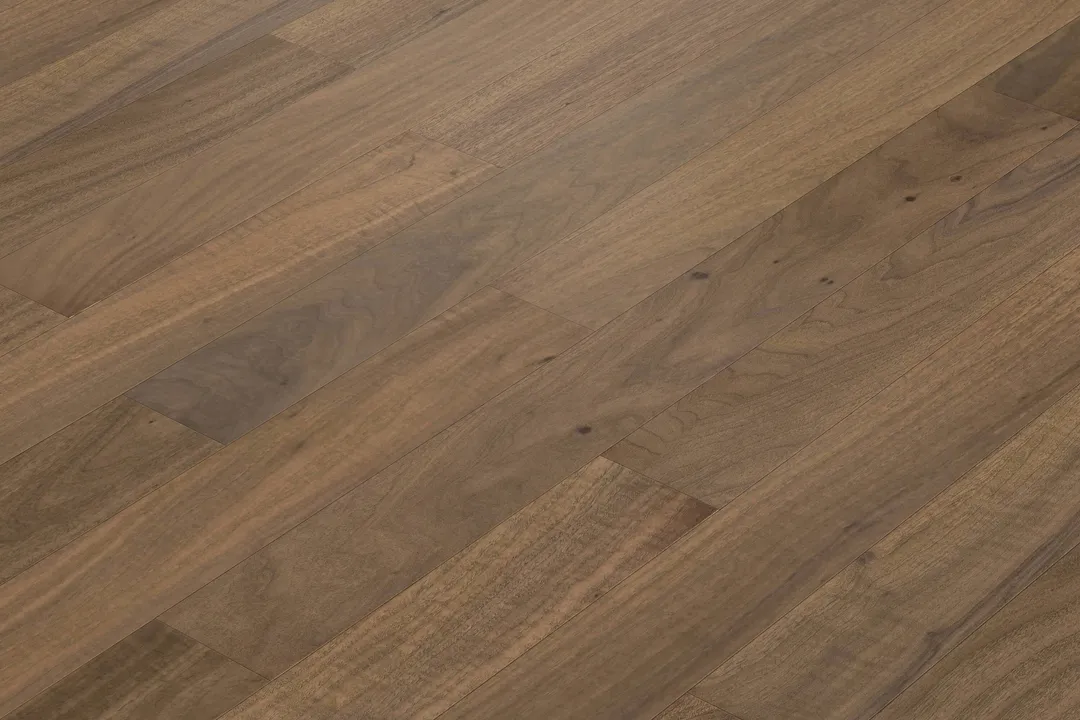allen + roth Marseilla Walnut 1/2-in T x 5-in W Wirebrushed Engineered Hardwood Flooring ( 26.25-sq ft / Carton ), photo 6 of 8