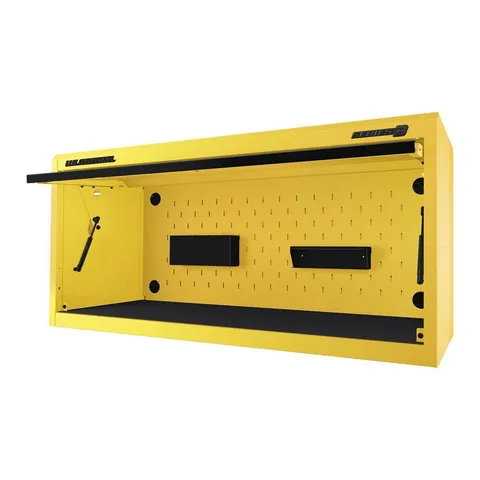 56 × 22 in Work Center Hutch, Series 3, Yellow