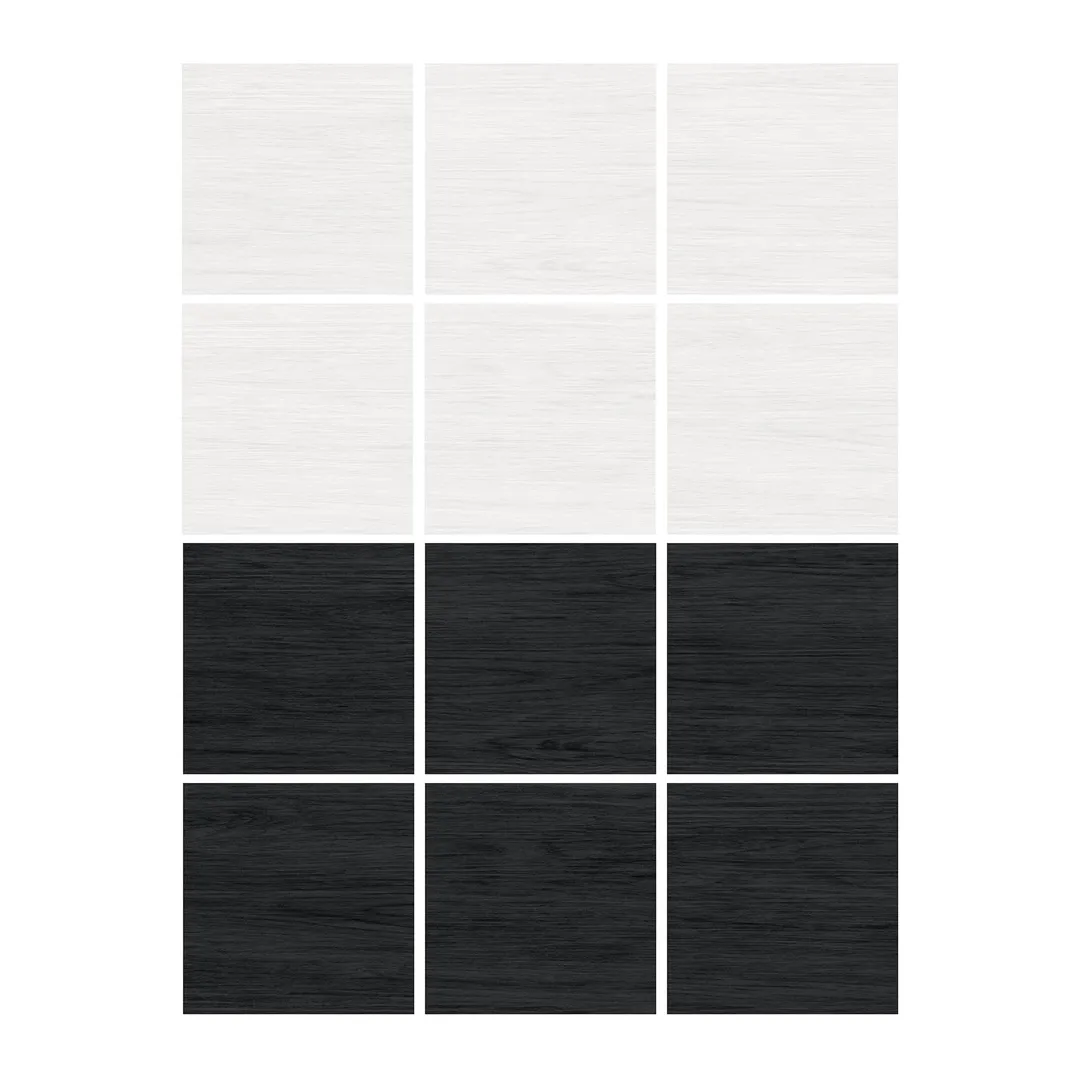 FloorPops x Chris Loves Julia Black 2.76-mil x 12-in W Waterproof Peel and Stick Marble look Luxury Vinyl Tile Flooring ( 20-sq ft Carton ), photo 4 of 5