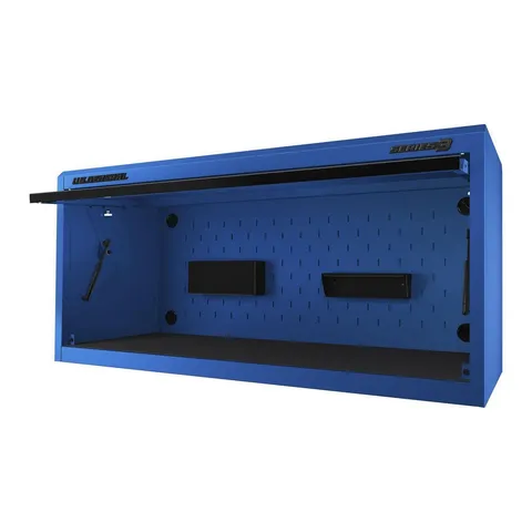 56 × 22 in Work Center Hutch, Series 3, Blue