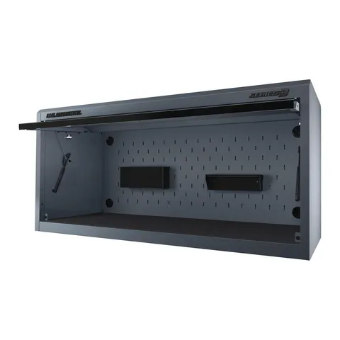 56 × 22 in Work Center Hutch, Series 3, Slate Gray