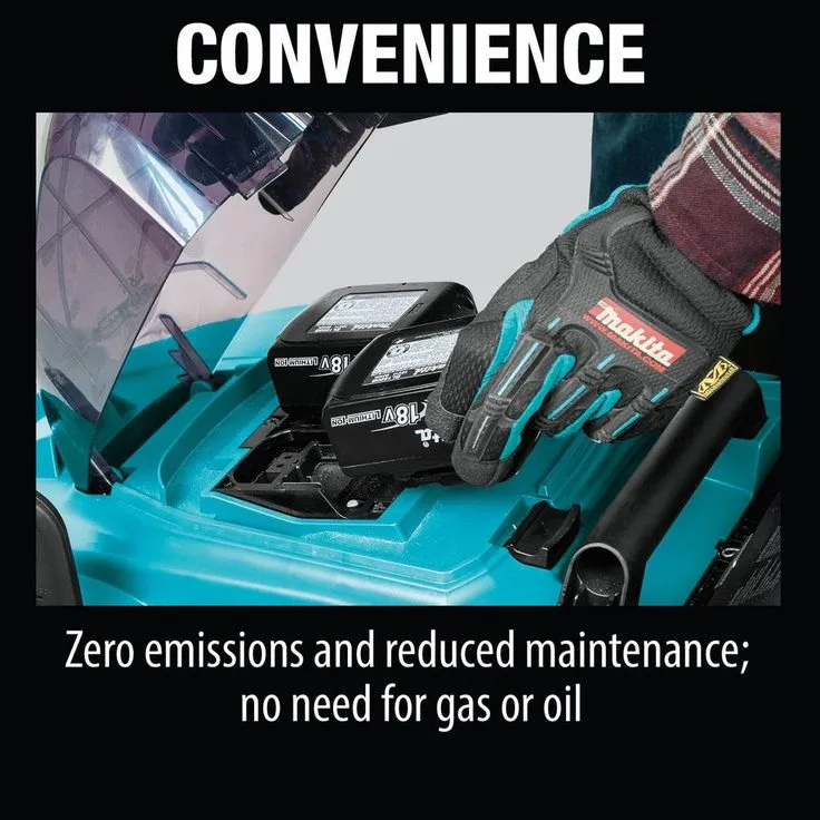 Makita 17 in. 5.0 Ah 18-Volt X2 (36-Volt) LXT Lithium-Ion Cordless Walk Behind Push Lawn Mower Kit, photo 3 of 11