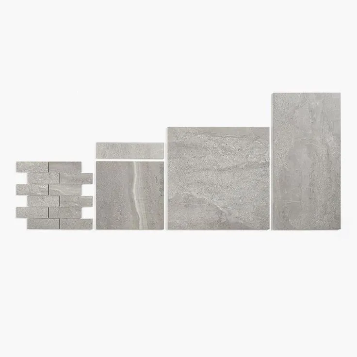 Style Selections Skyros Gray 12-in x 24-in Glazed Porcelain Floor and Wall Tile, photo 4 of 8