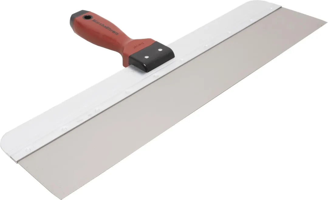 Marshalltown Company Marshalltown DuraSoft I 20 in. x 3 in. Stainless Steel Taping Knife, Tempered Blade with Aluminum Backing Plate, photo 2 of 2