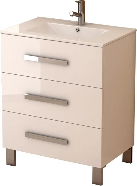 Libra 32" White Vanity with Integrated Porcelain Sink