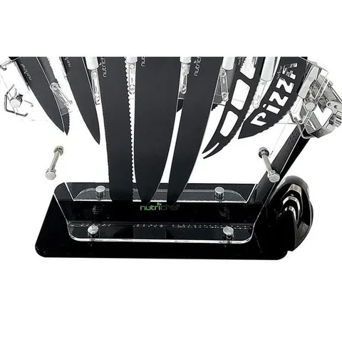 17-Piece Stainless Steel Precision Kitchen Knife Set with Block Stand