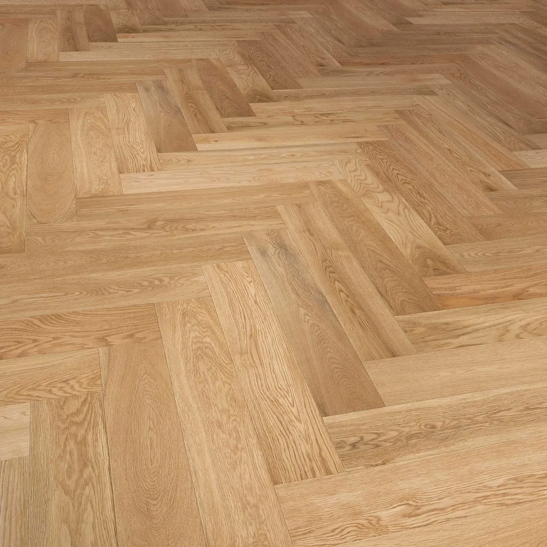 Flooors by LTL Herringbone Flax Brown Oak 19/32-in T x 4-13/16-in W Wirebrushed Engineered Hardwood Flooring ( 9.61-sq ft / Carton ), photo 7 of 7