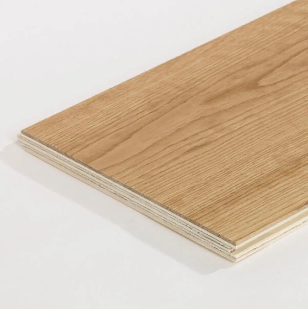 Flooors by LTL Natural lacquer Tan Oak 19/32-in T x 7-31/64-in W Wirebrushed Engineered Hardwood Flooring ( 31.08-sq ft / Carton ), photo 7 of 7