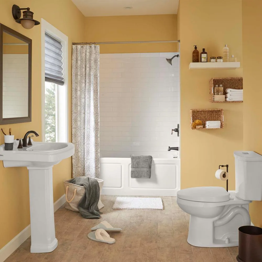 Chatfield Single-Handle 3-Spray Tub and Shower Faucet and Two Single Hole Bathroom Faucets Set in Legacy Bronze, photo 3 of 11