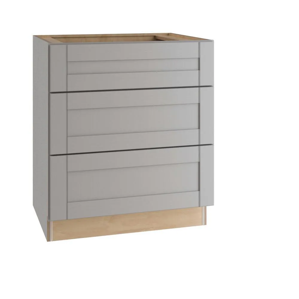Vesper White Shaker Assembled Plywood 30 in. x 34.5 in. x 24 in. Base Drawer Kitchen Cabinet with Soft Close, photo 9 of 12