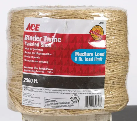 2500 ft. Twisted Sisal Binder Twine, Natural Brown