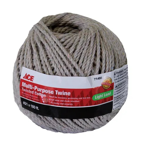 #21 Twisted Cotton Twine, White, 180 ft.