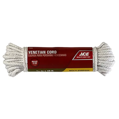 9/64 in deep · 48 ft long Natural Solid Braided Cotton Cord