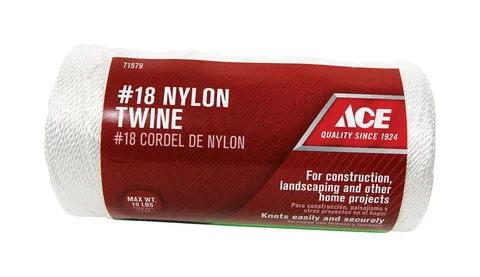 #18 Nylon Twine, 1050 ft, White, Twisted