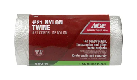 #21 Nylon Twine, 860 ft – White Twisted