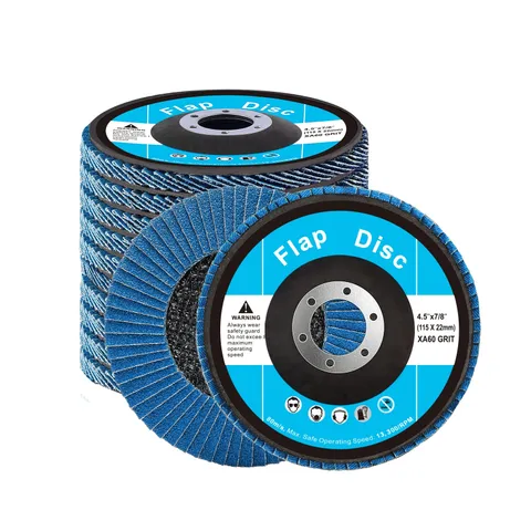4-1/2 × 7/8 in Zirconia Flap Discs 10 -Pack 4.5-in Zirconia 60 -Grit Grinding wheel