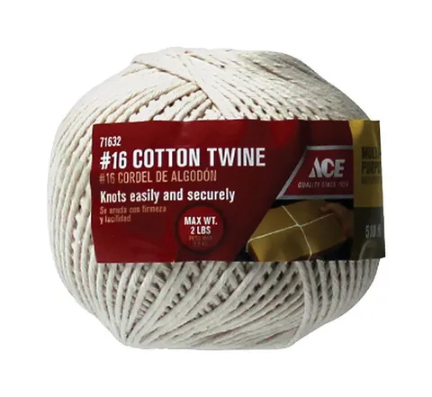 #16 Cotton Twine, 510 ft, White Wrapping Twine
