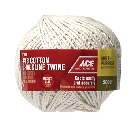 #18 x 200 ft White Twisted Cotton Twine