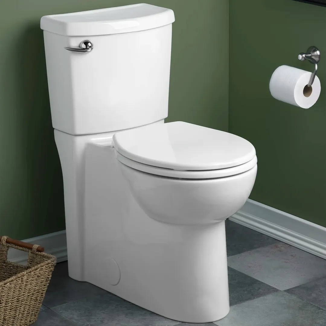 American Standard Cadet 3 White Round Standard Height 2-Piece Toilet, 12-in Rough-In, photo 11 of 14