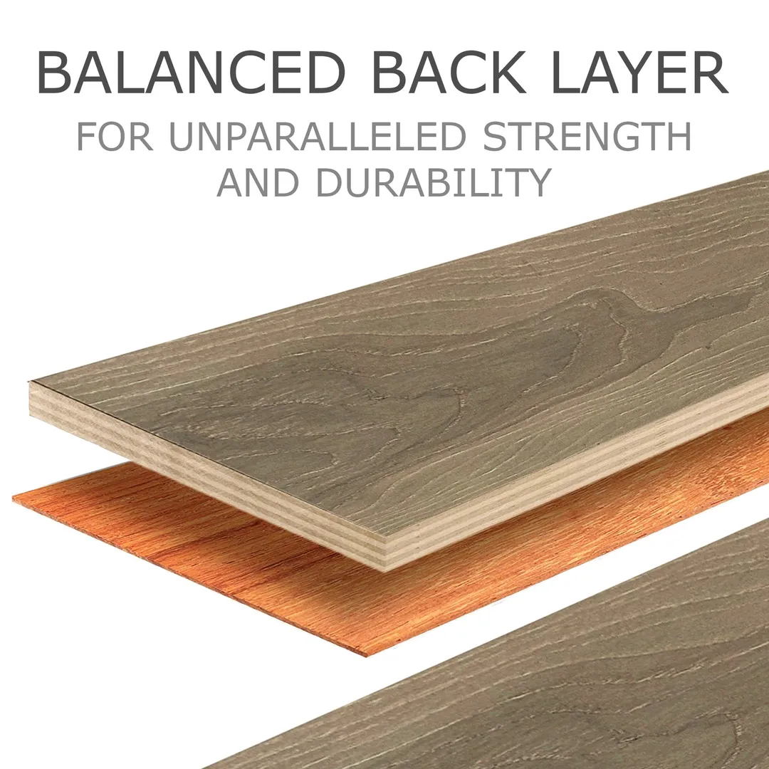 Element Flooring Tanglewood Heirloom Hickory 9/16-in T x 8-33/50-in W Water Resistant Wirebrushed Engineered Hardwood Flooring ( 31.25-sq ft / Carton ), photo 9 of 12