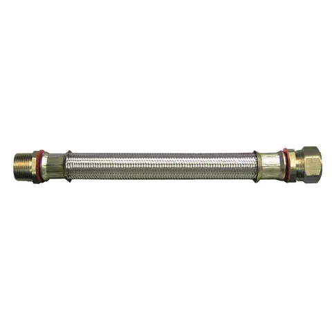 3/4 in. MIP x 7/8 in. Compression x 18 in. Stainless Steel Water Heater Supply Line