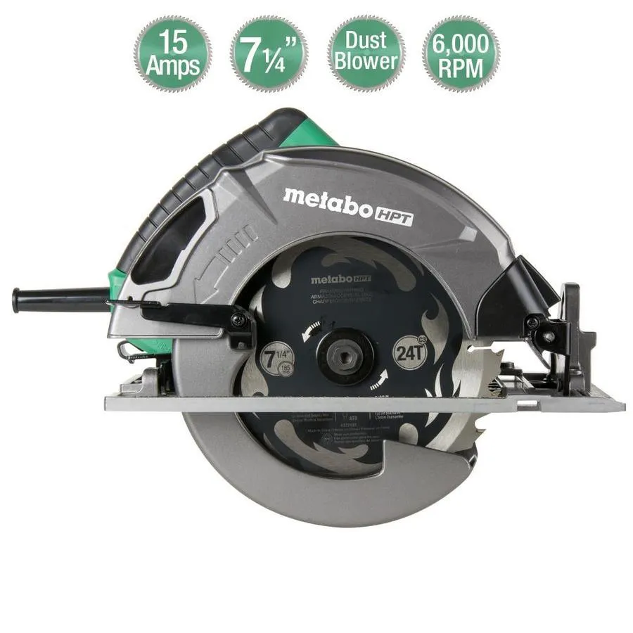 Metabo HPT (was Hitachi Power Tools) 15-Amp 7-1/4-in Corded Circular Saw with Aluminum Shoe, photo 3 of 11