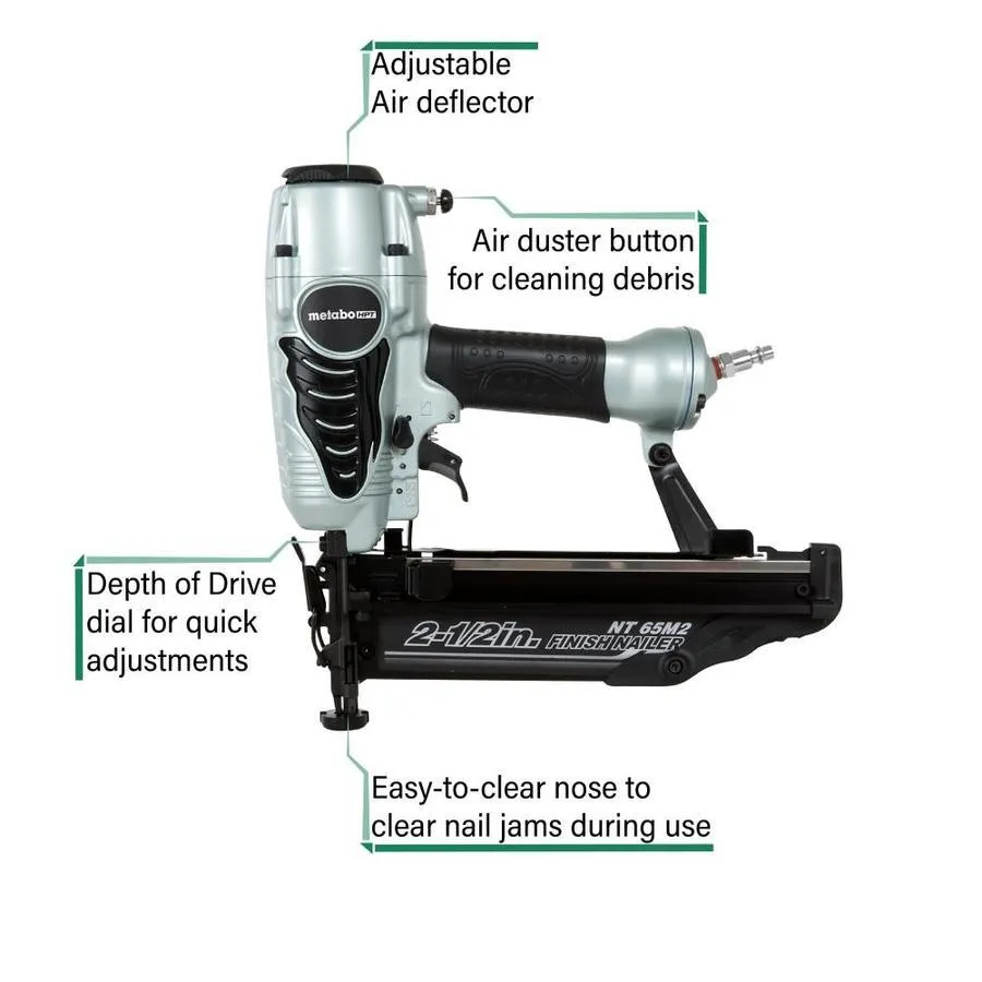 Metabo HPT (was Hitachi Power Tools) 2.5-in 16-Gauge Pneumatic Finish Nailer, photo 2 of 10
