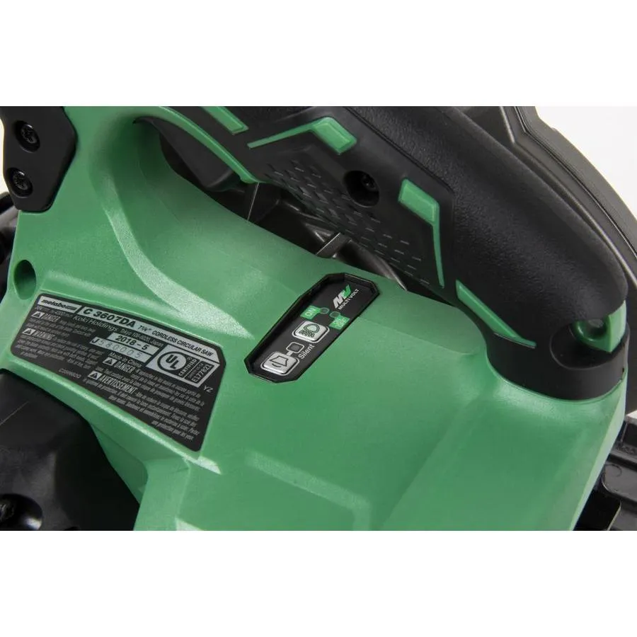 Metabo HPT (was Hitachi Power Tools) MultiVolt 36-Volt 7-1/4-in Brushless Hybrid Cordless and Corded Circular Saw with Brake and Aluminum Alloy Die Casting Shoe, photo 7 of 13