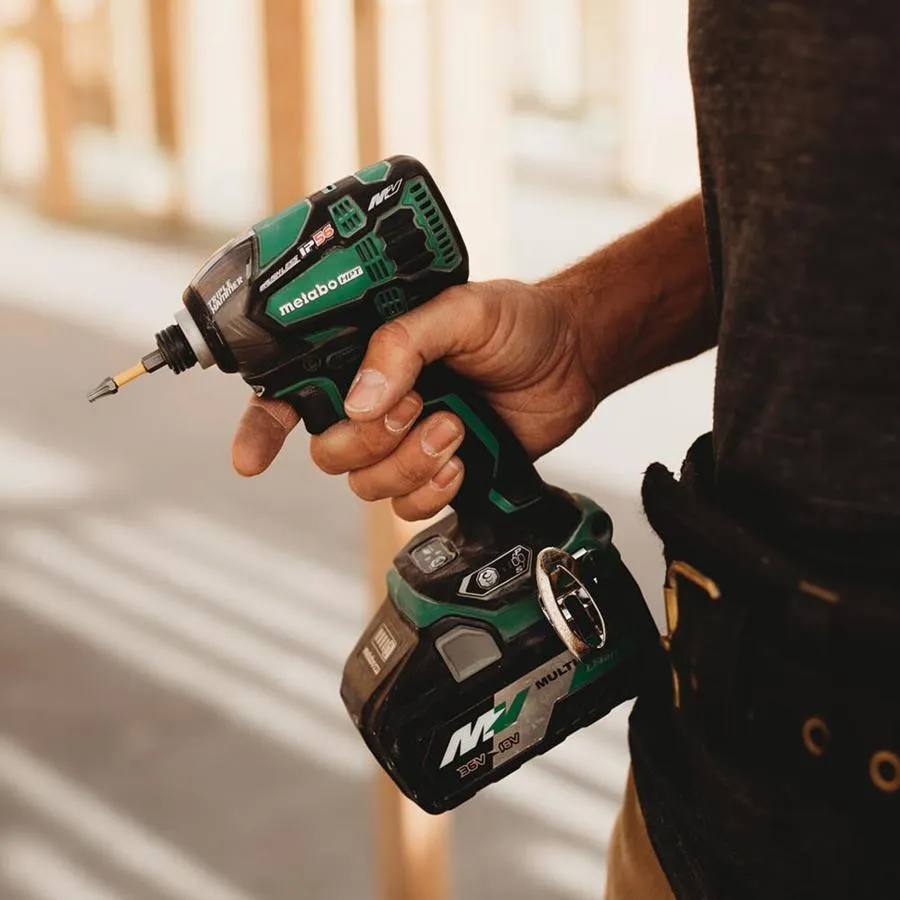 Metabo HPT (was Hitachi Power Tools) MultiVolt 36-Volt 1/4-in; 1/2-in Variable Speed Brushless Hybrid Cordless and Corded Impact Driver, photo 5 of 10